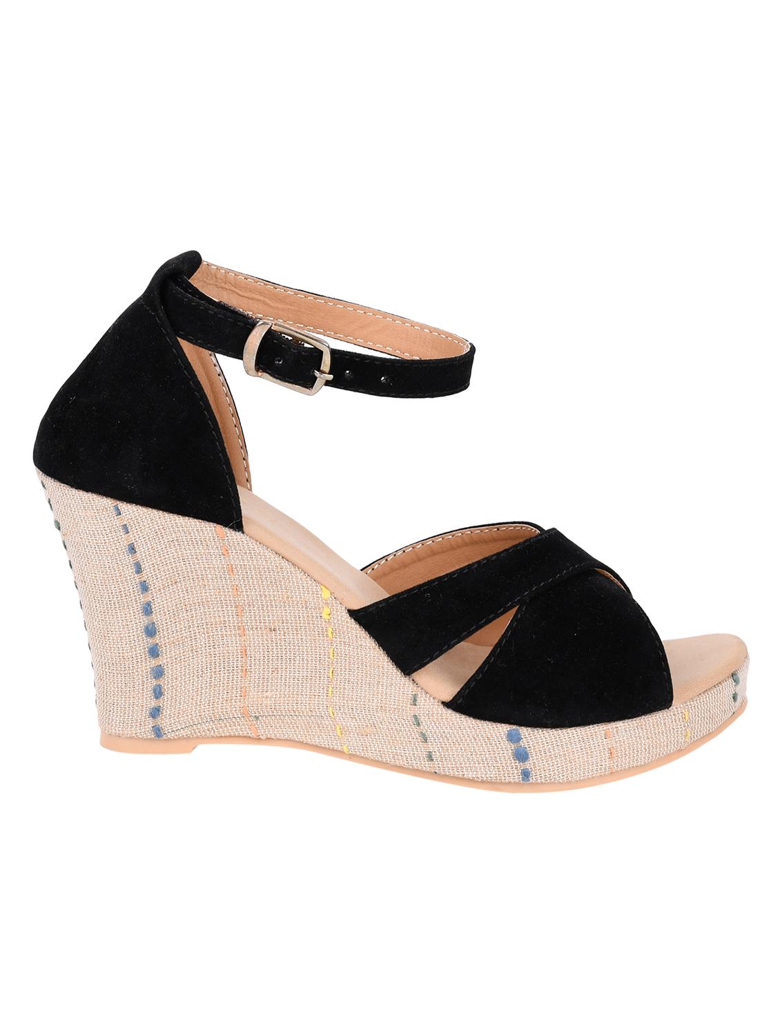 black ankle strap wedges - 16404202 - Zoom Image - 2