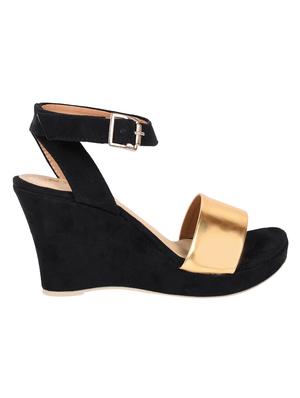 black ankle strap wedges - 16404227 - Standard Image - 2