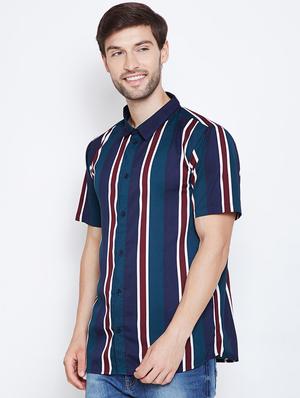 multi colored polyester casual shirt - 16407064 - Standard Image - 2