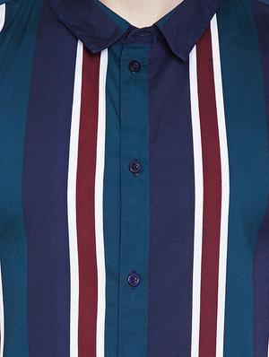 multi colored polyester casual shirt - 16407064 - Standard Image - 5