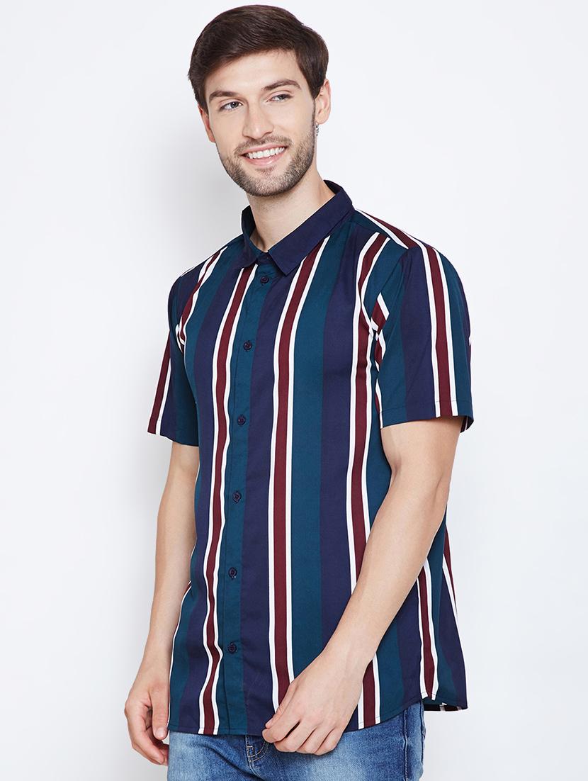 multi colored polyester casual shirt - 16407064 - Zoom Image - 2