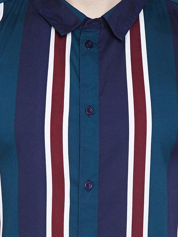 multi colored polyester casual shirt - 16407064 - Zoom Image - 5