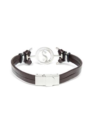 brown leather bracelet - 16407133 - Standard Image - 2