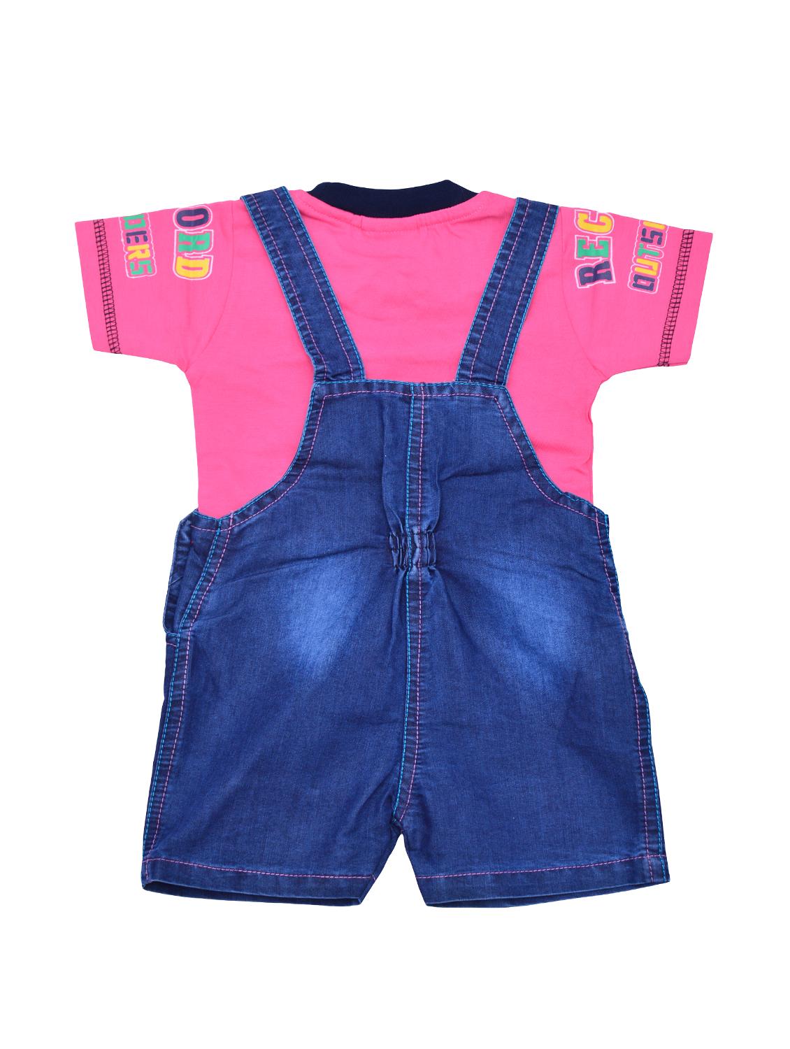 pink cotton dungree set - 16407317 - Zoom Image - 2