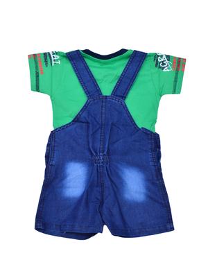 green cotton dungree set - 16407319 - Standard Image - 2