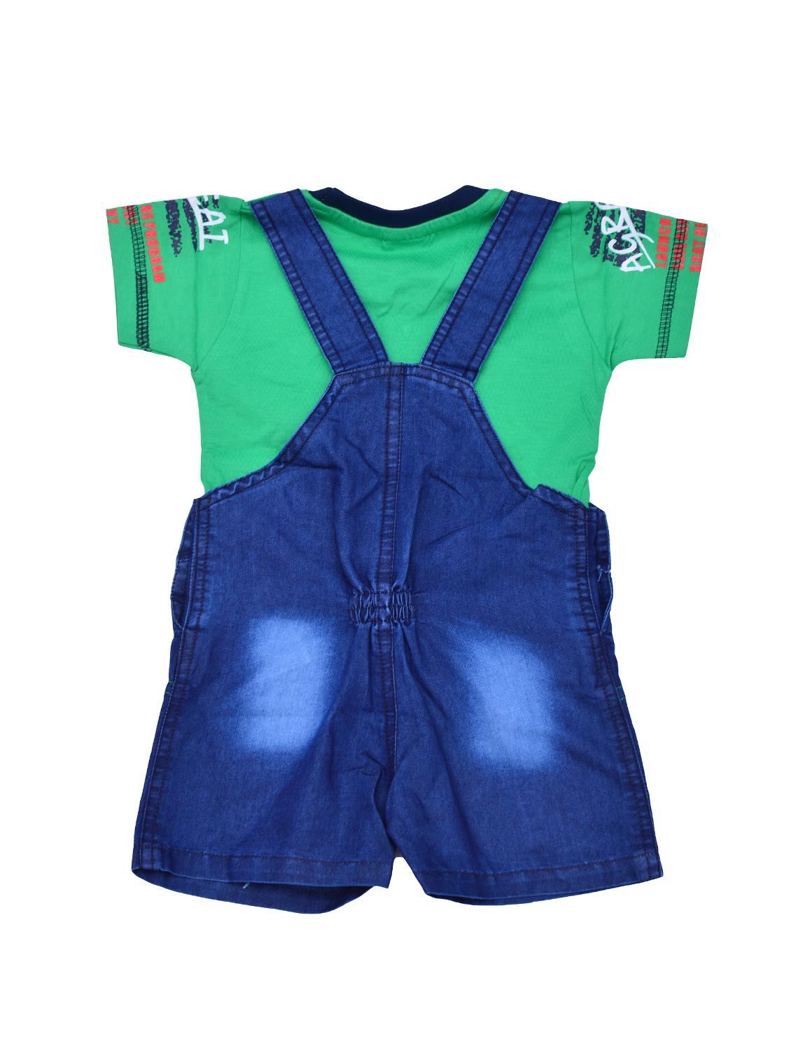 green cotton dungree set - 16407319 - Zoom Image - 2