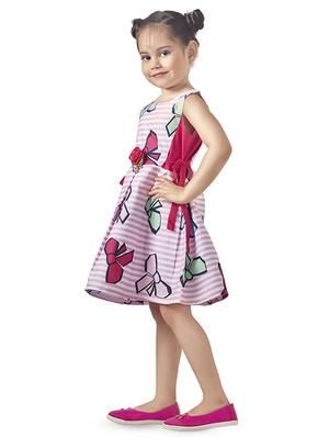 tie knot side bow patched frock - 16407471 - Standard Image - 2