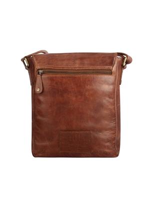 brown leather regular messengerbag - 16407490 - Standard Image - 2