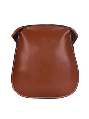 tan leatherette (pu) regular sling bag - 16407801 - Standard Image - 2