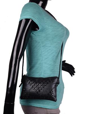 black leatherette (pu) regular sling bag - 16407803 - Standard Image - 5