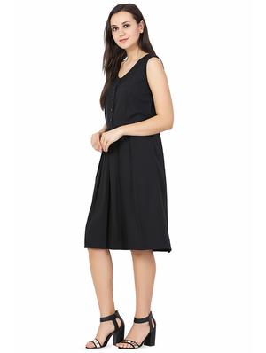 criss cross back pleated a-line dress - 16407950 - Standard Image - 2