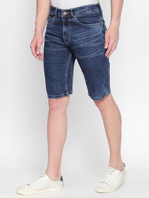 dark blue denim shorts - 16408318 - Standard Image - 2