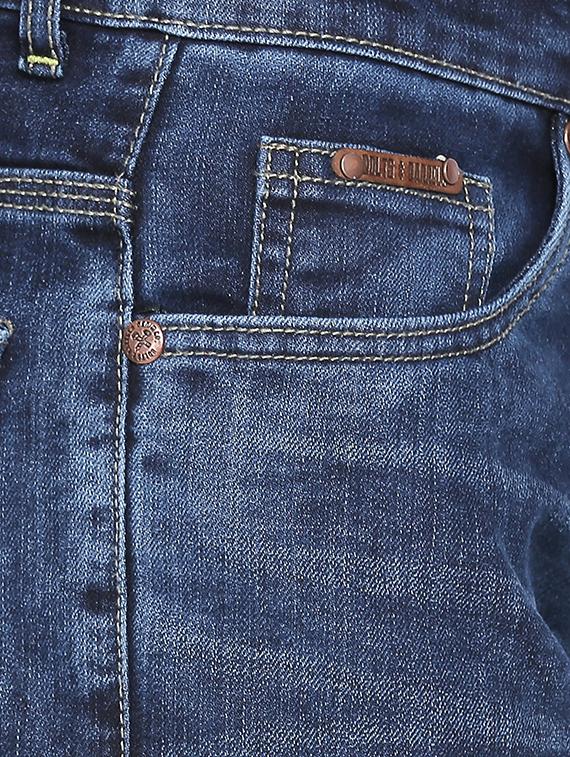 dark blue denim shorts - 16408318 - Zoom Image - 5