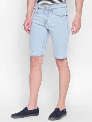 light blue denim shorts - 16408319 - Standard Image - 2
