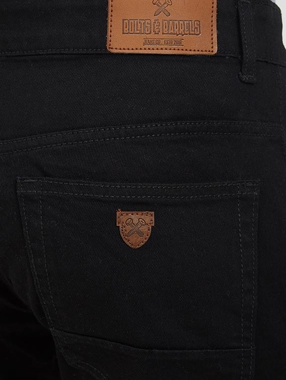 black plain denim jeans - 16408345 - Zoom Image - 5