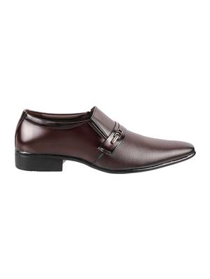 Walkway maroon leather slip ons - 16408583 - Standard Image - 2