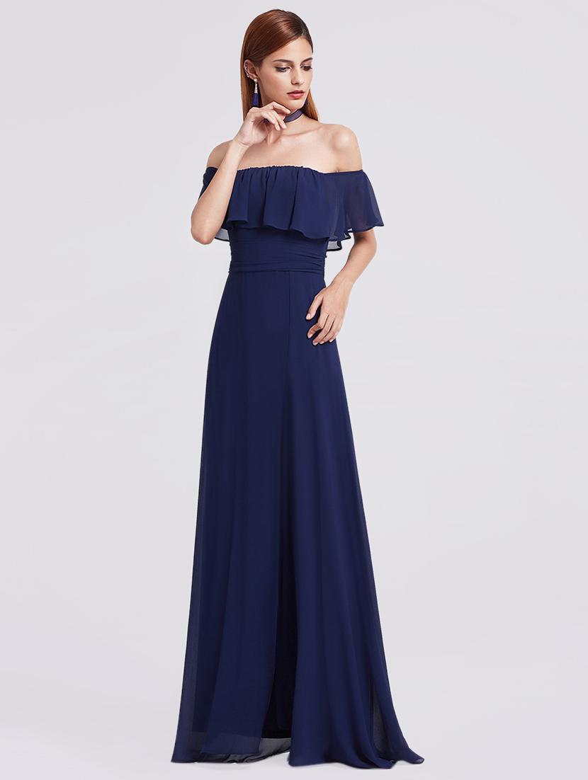 off shoulder ruffle maxi dress - 16408626 - Zoom Image - 2