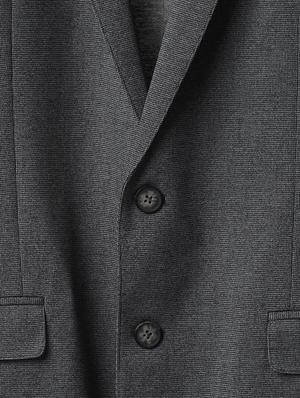 grey solid single breasted formal blazer - 16409180 - Standard Image - 5