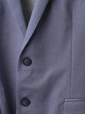 grey solid single breasted formal blazer - 16409181 - Standard Image - 5