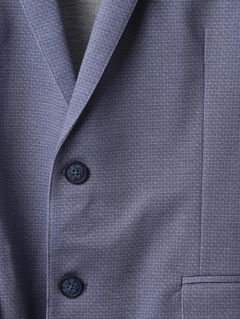 grey solid single breasted formal blazer - 16409181 - Zoom Image - 5