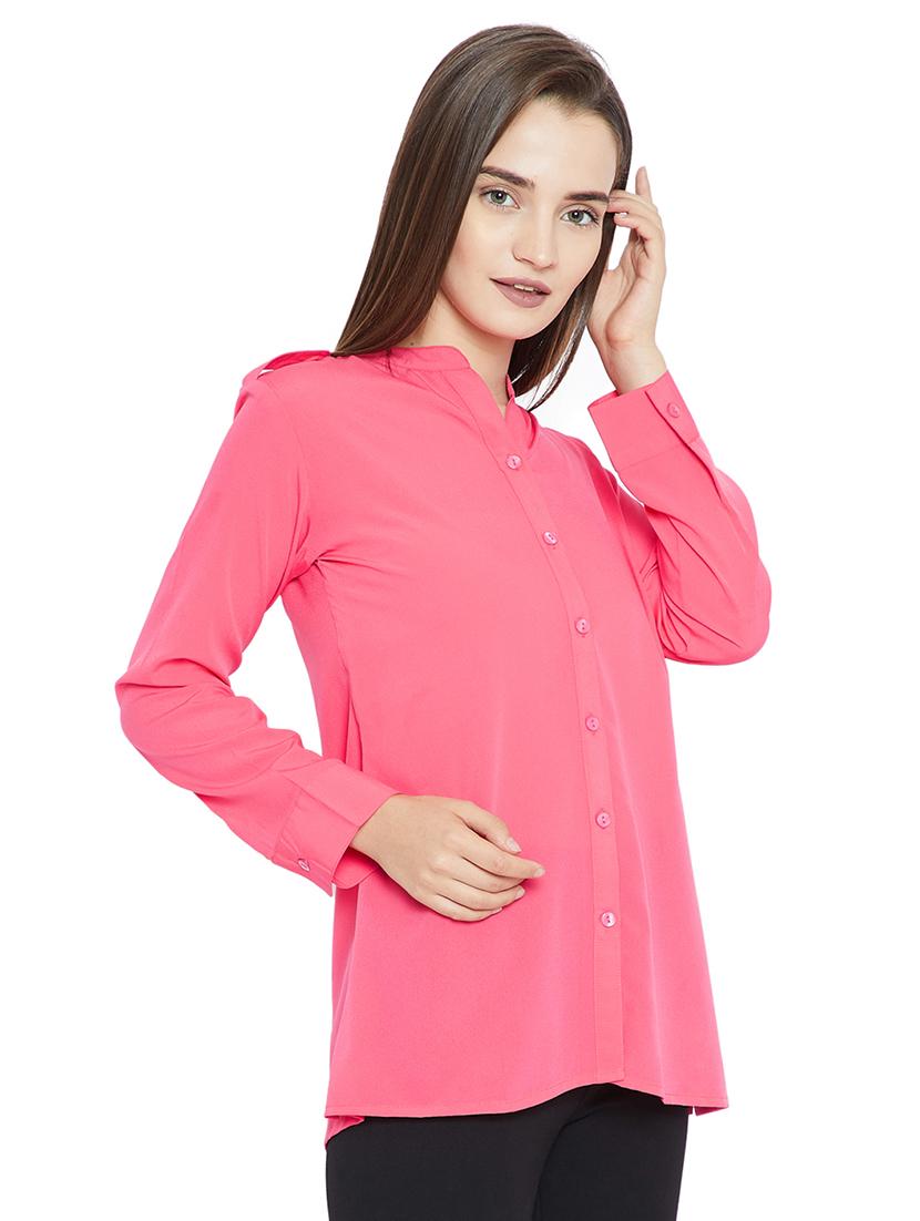 mandarin neck long sleeved tunic - 16409481 - Zoom Image - 2