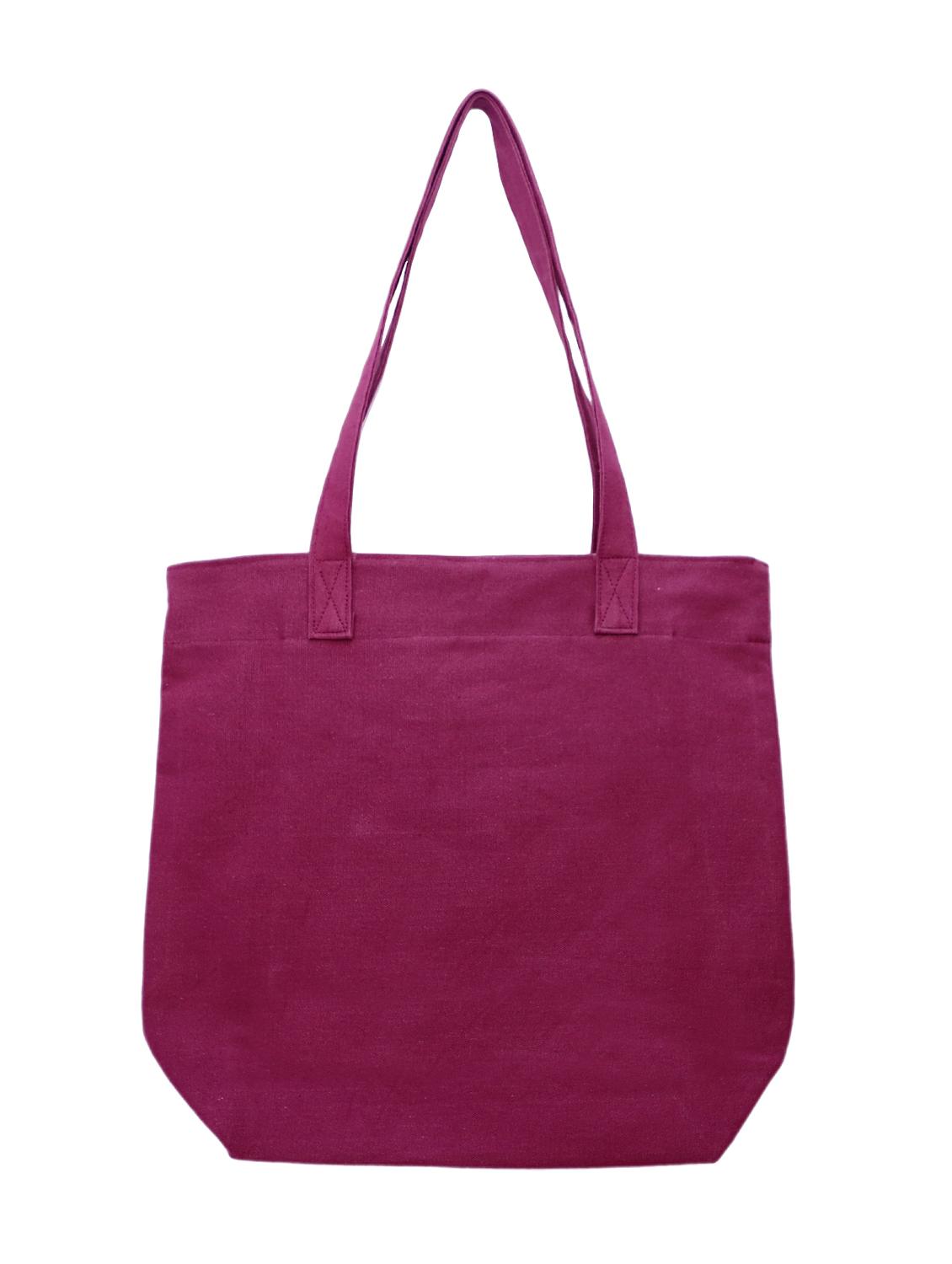pink canvas hobo shopping bag - 16409682 - Zoom Image - 2