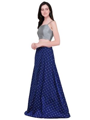 zari motifs flared lehenga - 16410333 - Standard Image - 2