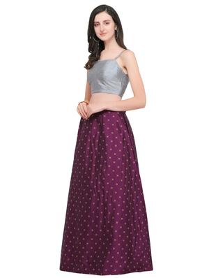 zari motifs flared lehenga - 16410335 - Standard Image - 2