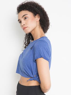 round neck solid crop tee - 16410621 - Standard Image - 2
