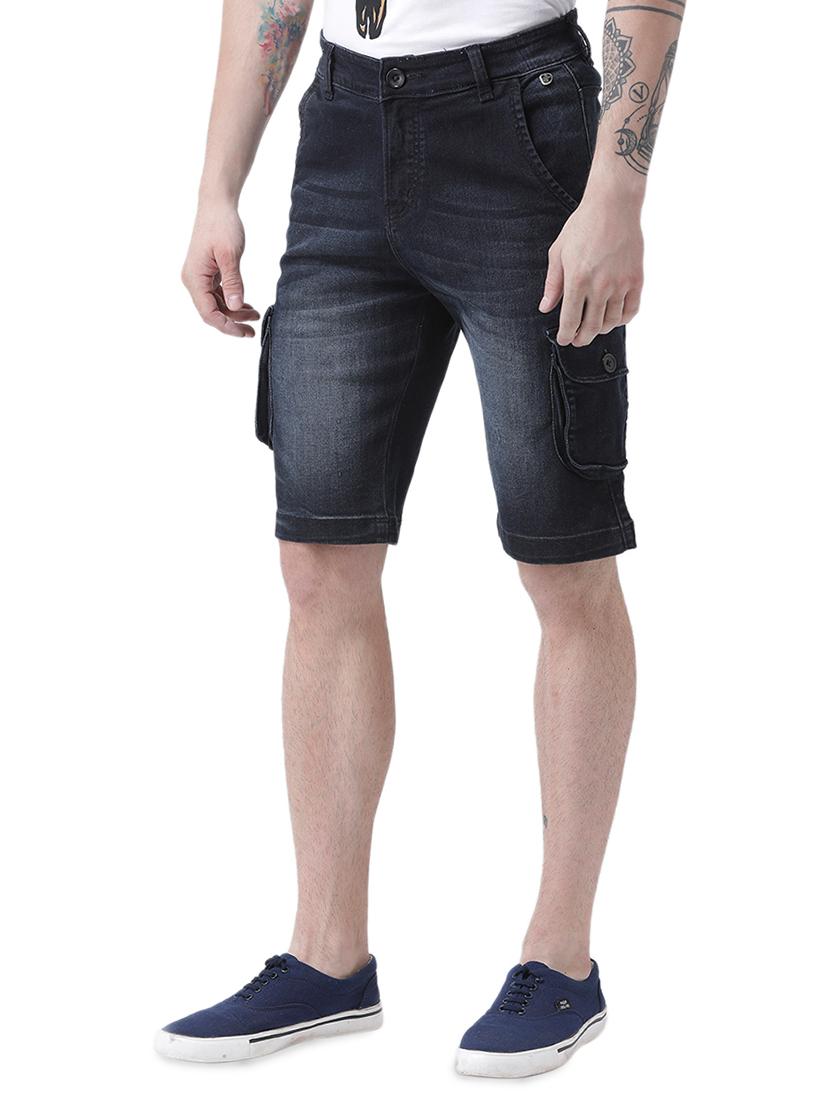 black denim shorts - 16417312 - Zoom Image - 2