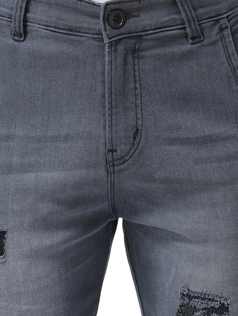 grey denim shorts - 16417315 - Zoom Image - 5