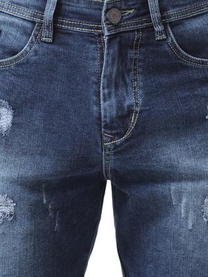 dark blue denim shorts - 16417316 - Standard Image - 5