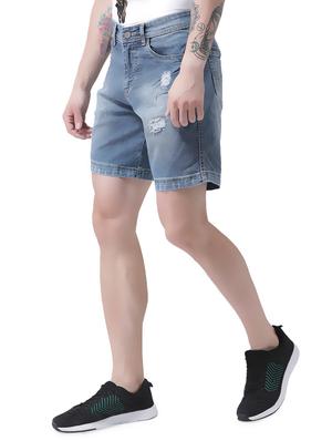 blue denim shorts - 16417317 - Standard Image - 2
