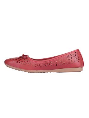 maroon slip on ballerinas - 16417442 - Standard Image - 2