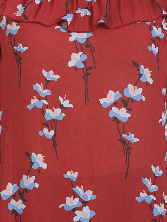ruffle detail floral top - 16417507 - Zoom Image - 5