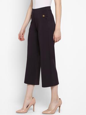 high rise solid culottes - 16417821 - Standard Image - 2