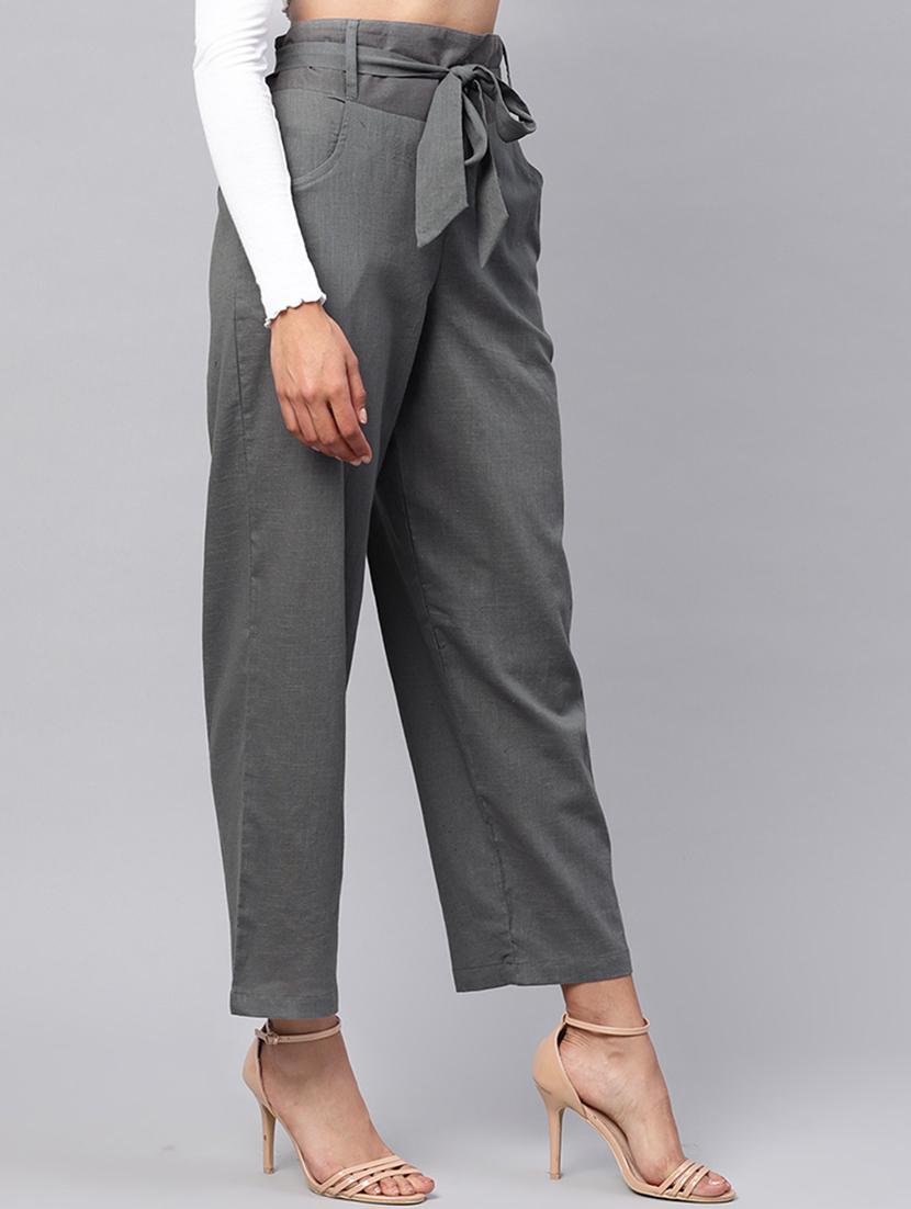 tie up waist pleated trouser - 16417900 - Zoom Image - 2