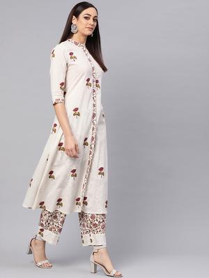 printed kurta palazzo set - 16417942 - Standard Image - 2