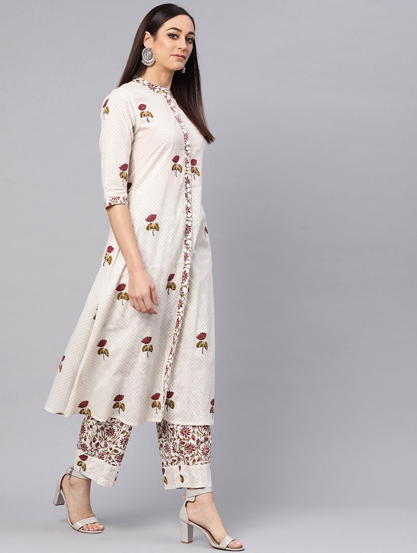 printed kurta palazzo set - 16417942 - Zoom Image - 2