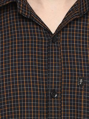 black checkered casual shirt - 16418837 - Standard Image - 5