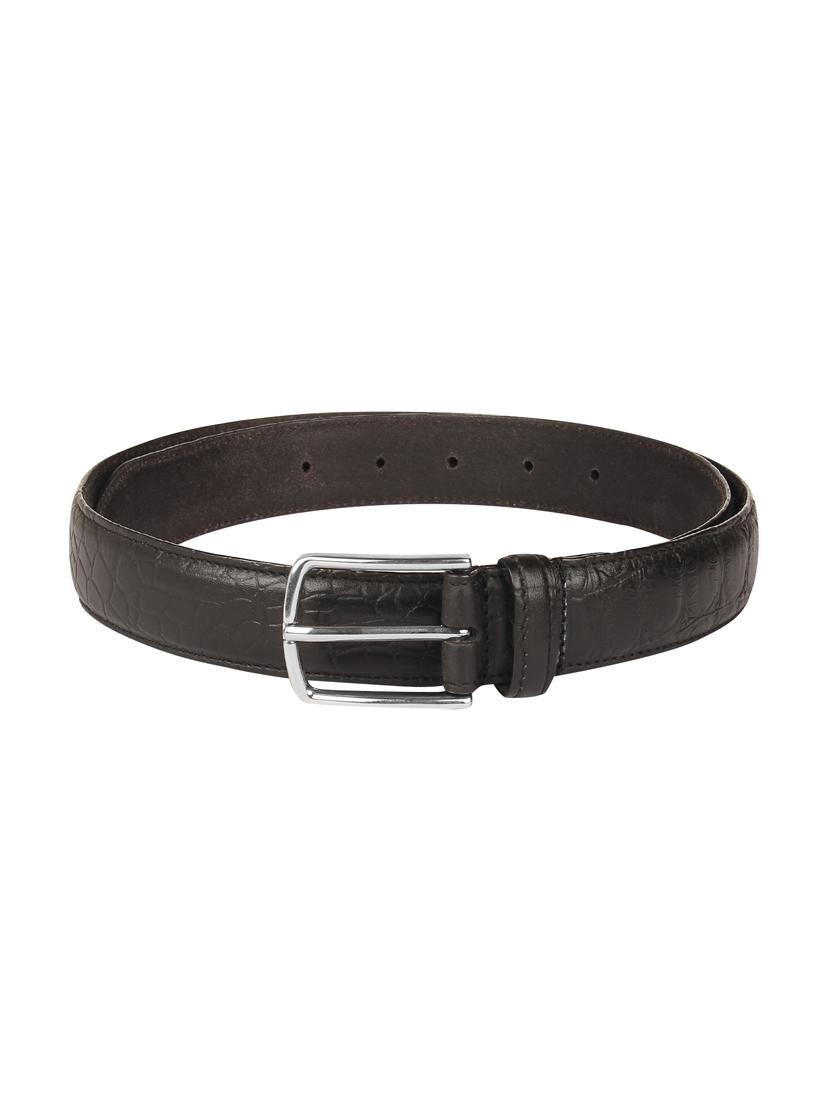 charcol black leather belt - 16418848 - Zoom Image - 2