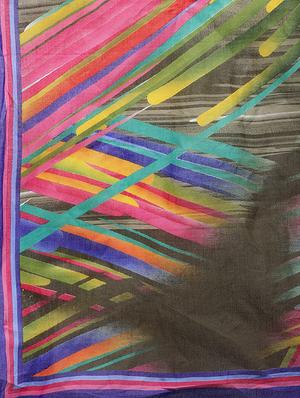 abstract printed saree with blouse - 16420116 - Standard Image - 2