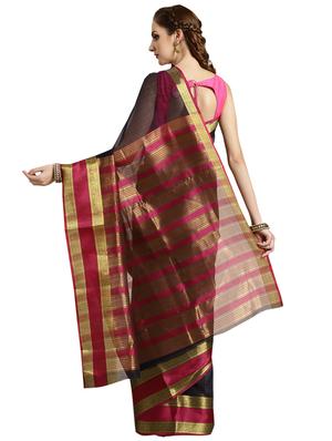 self-design woven saree with blouse - 16420249 - Standard Image - 2