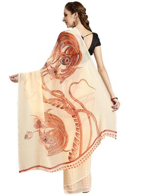 paisley printed saree - 16420264 - Standard Image - 2