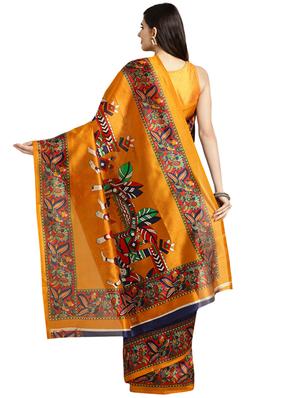 conversational half & half saree with blouse - 16420273 - Standard Image - 2