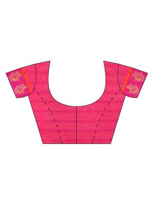 striped bordered saree with blouse - 16420303 - Standard Image - 2