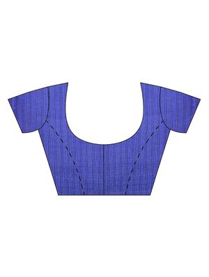 checkered printed saree with blouse - 16420308 - Standard Image - 2