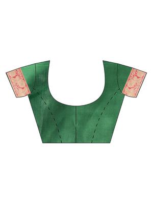 paisley printed saree with blouse - 16420311 - Standard Image - 2