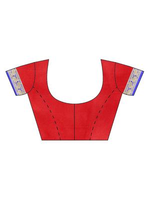 paisley half & half saree with blouse - 16420312 - Standard Image - 2