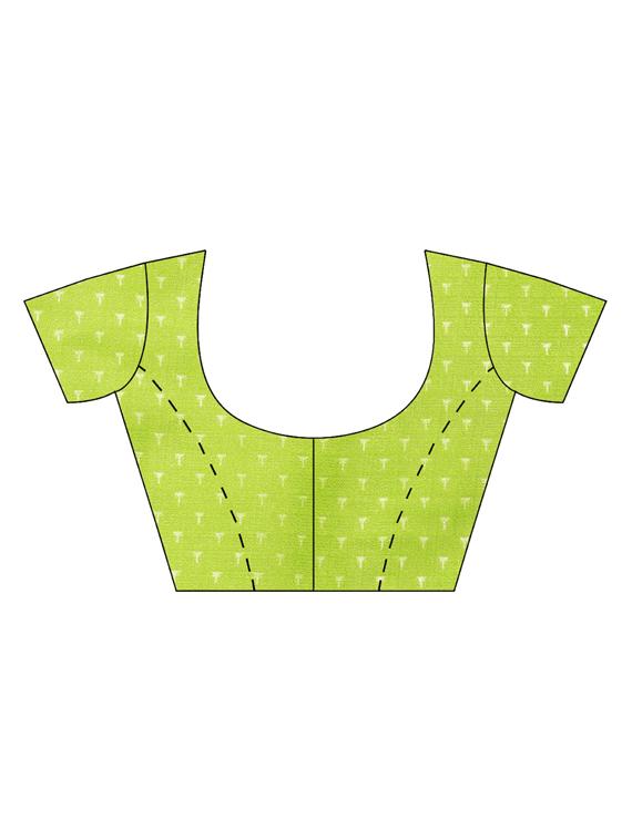 chevron printed saree with blouse - 16420316 - Zoom Image - 2